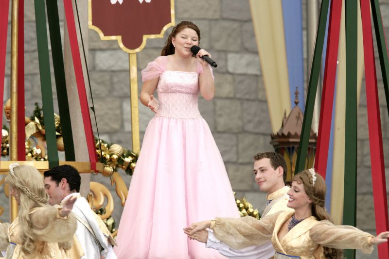 Bianca on Cinderella Castle stage