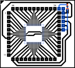 44 pin tqfp to dip square