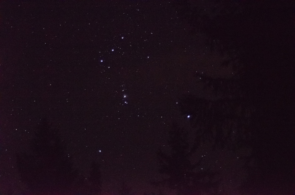 The sky at ISO 25600